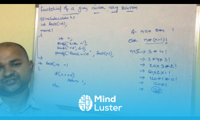 Learn C Program to calculate factorial of a given number using ...
