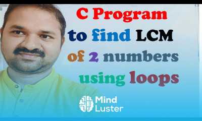 Learn C Program to find LCM of two numbers using loops LCM of two ...