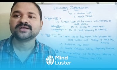 Learn Directory Implementation operating systems file system linear ...