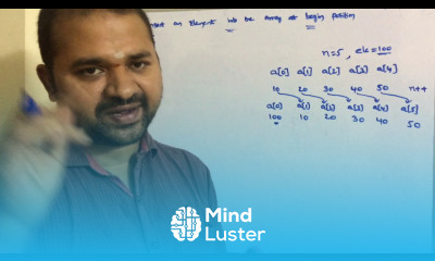 Learn C Program to insert an element into the array at begin position ...