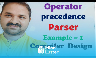 Operator Precedence Parser in Compiler Design Example 1