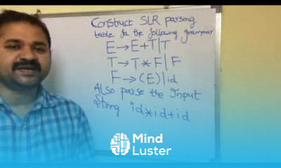 Learn SLR Parser in compiler design with solved example3 - Mind Luster