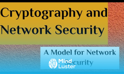A Model for Network Security in cryptography and Network Security Cryptography and NS
