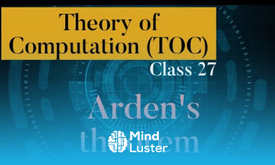 Arden s theorem with proof TOC in Telugu