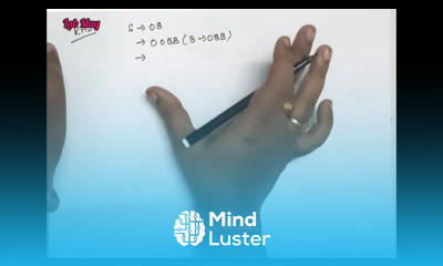 Right most derivation and Left most derivation in regular grammar TOC in Telugu