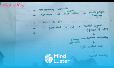 Microprogrammed control in design of control unit COA class 15 in Telugu ✓ Rajeswari