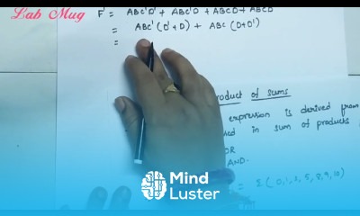 Product of Sums POS and sum of products SOP Rajeswari