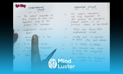 Differences between Combinational Circuit and Sequential Circuit COA in Telugu