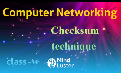 Learn Checksum technique Computer Networking tutorials in Telugu - Mind ...