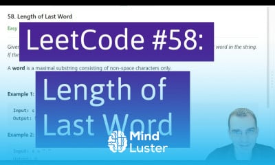 Python Programming Practice LeetCode 58 Length of Last Word