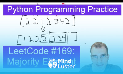 Learn Python Programming Practice LeetCode 169 Majority Element - Mind ...