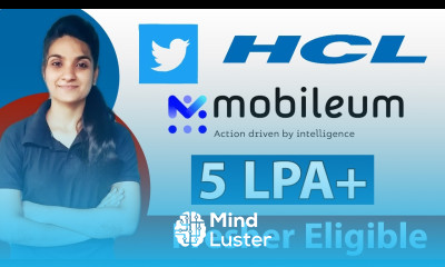 HCL Mobileum Twitter Latest Engineering Jobs MNC Job Latest Job Updates 2021 COMPUTER ENGINEERING
