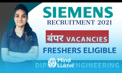 Mechanical Electrical ENTC CSE Engineering Siemens India Job 60 MNCJob Latest Job Updates 2021