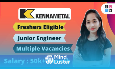 Kennametal latest vacancies Junior Engineer High Salary TopVarSity