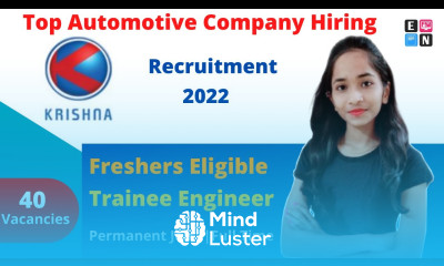 Krishna Maruti Ltd Freshers Eligible 40 Vacancies TopVarSity