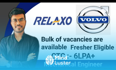 Volvo and Relaxo Mechanical Engineering Jobs Update MNC Job Latest Job Updates Note