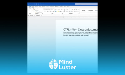 The Learnit Minute Close Document Word Shorts