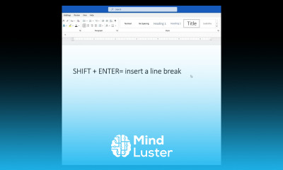 The Learnit Minute Insert Line Break Word Shorts