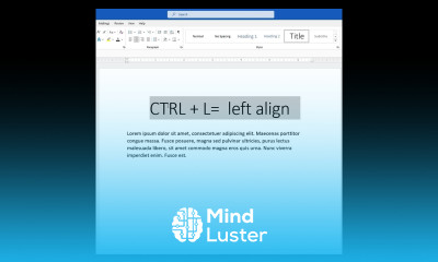 The Learnit Minute Left Align Word Shorts