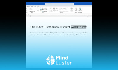 The Learnit Minute Select Word to Left Word Shorts