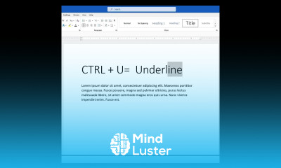 The Learnit Minute Underline Word Shorts