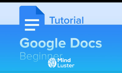 Google Docs Beginner Tutorial