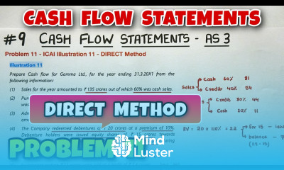 9 Cash Flow Statements Problem 11 Illustration 11 By Saheb Academy