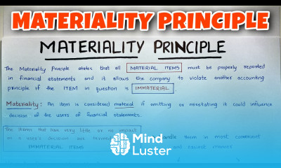 Materiality Principle EXPLAINED By Saheb Academy
