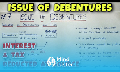7 Issue of Debentures Interest on Debenture and TDS Tax Deducted at Source By Saheb Academy