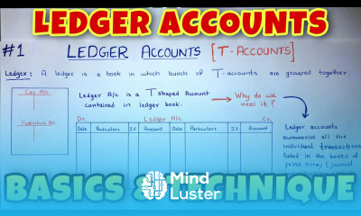 LEDGER Posting with a Simple TECHNIQUE Class 11 B COM CA Foundation