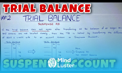 Trial Balance Suspense Account Class 11 B COM CA Foundation