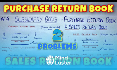 Purchase Return Book Sales Return Book 2 Problems By Saheb Academy