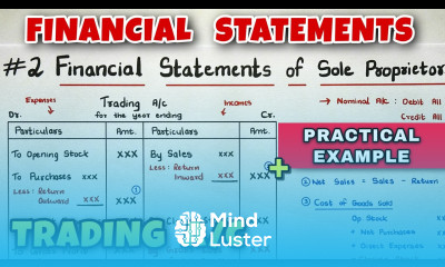 2 Financial Statements Trading A c with Practical Example Class 11 By Saheb Academy