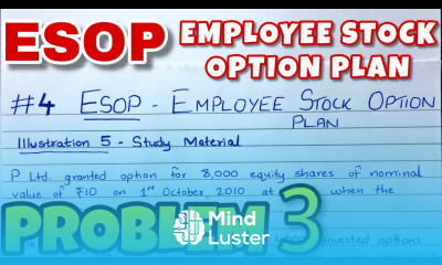 4 ESOP Problem 3 Advance Accounts CA INTER By Saheb Academy