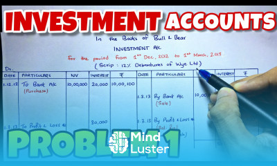 2 Investment Accounts Problem 1 CA INTER By Saheb Academy