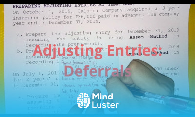 Basic Accounting Accounting Cycle Step 5 Adjusting Entries Deferrals Part 1