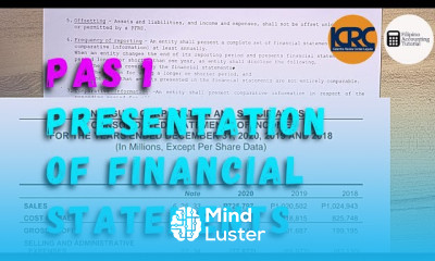 PAS 1 Presentation of Financial Statements Statement of Financial Position Part 2