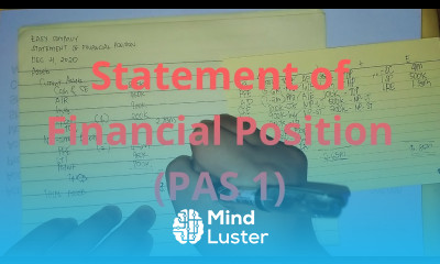 Statement of Financial Position PAS 1