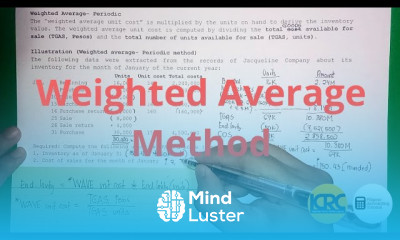 Weighted Average Method Periodic Inventory System