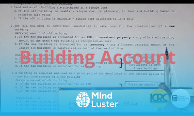 Property Plant and Equipment Cost of Building Part 1