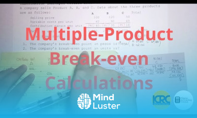 CVP Analysis Multiple Product Break even Calculations Part 2