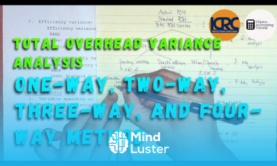 Total Factory Overhead Variance Analysis One Way Two Way Three Way and Four Way Analysis