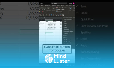 Simplest Excel Data Entry Form No VBA shorts