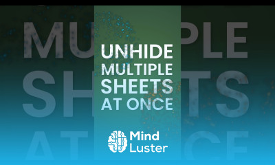 GREAT NEWS You can now UNHIDE All Excel Sheets in ONE GO shorts
