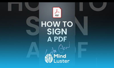 How To Insert A Signature ️ On A PDF File shorts