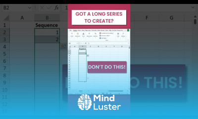How to Quickly Fill a Series of Numbers and Dates in Excel shorts