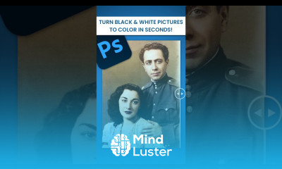 How to COLORIZE Your Black and White Images in SECONDS with Photoshop shorts