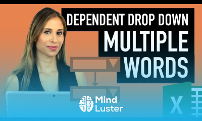 Dependent Drop Down Lists in Excel with Multiple Words Spaces in 1st List