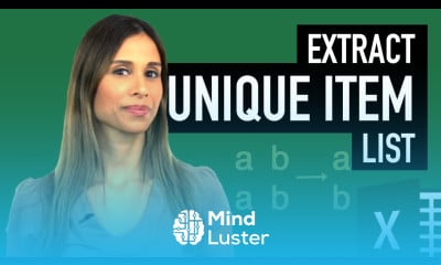 Extract UNIQUE Items for Dynamic Data Validation Drop Down List