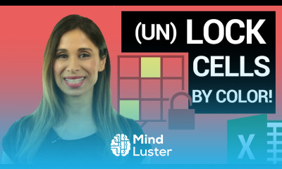 Lock Cells Protect Excel Worksheet EVEN by Cell Color